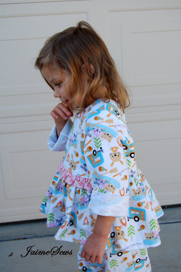 Ruffle PJs Pattern by Once Upon A Sewing Machine | JaimeSews